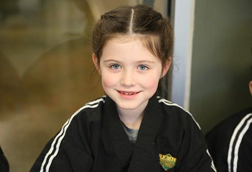 girl martial arts student